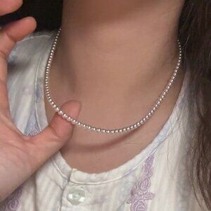 2025 New Artificial Pearl Beaded  Necklace - Multiple Sizes & Lengths